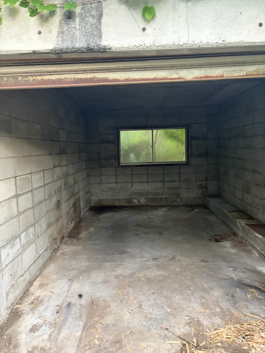 車庫の作業後