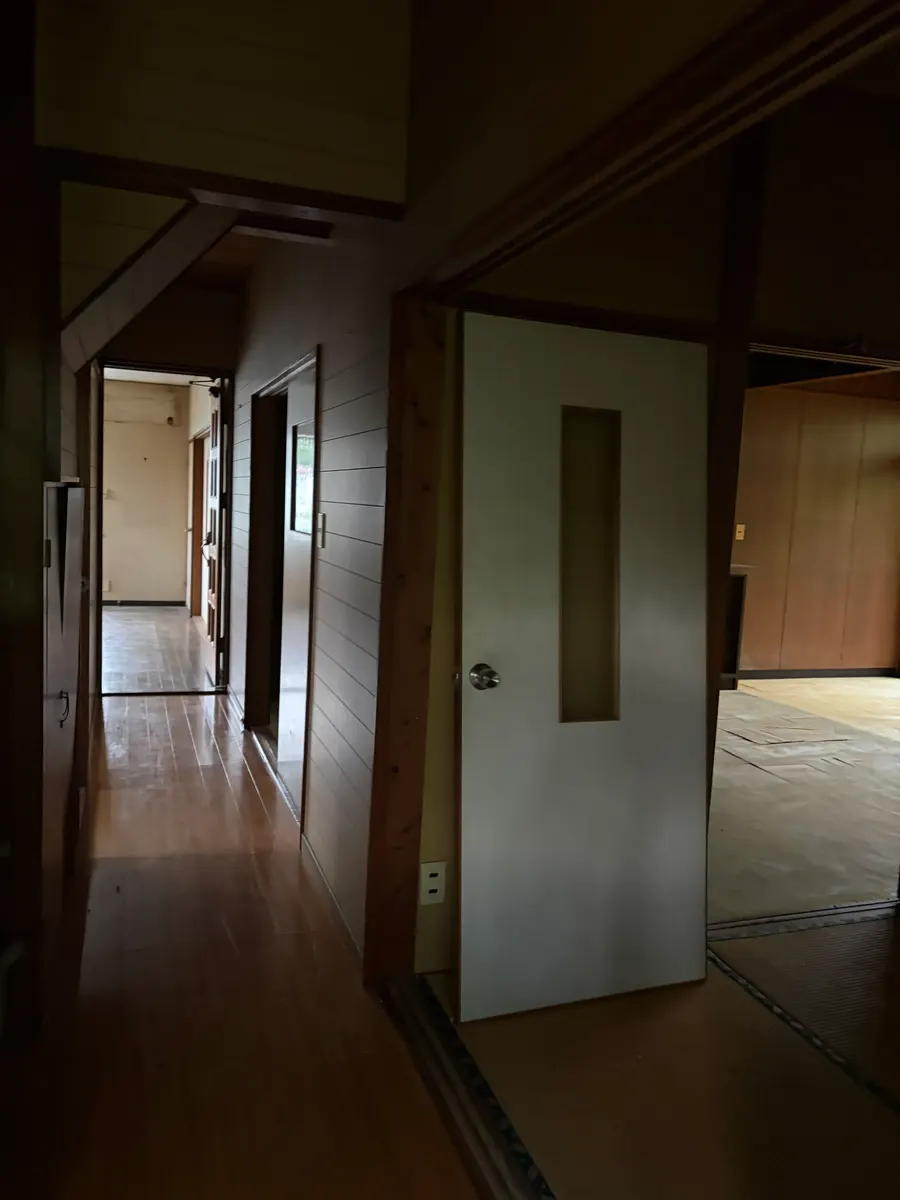 廊下の作業後