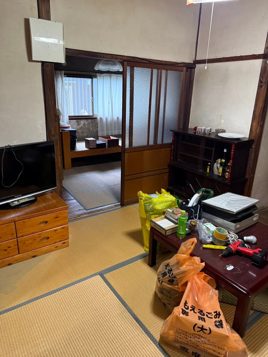 和室の作業前